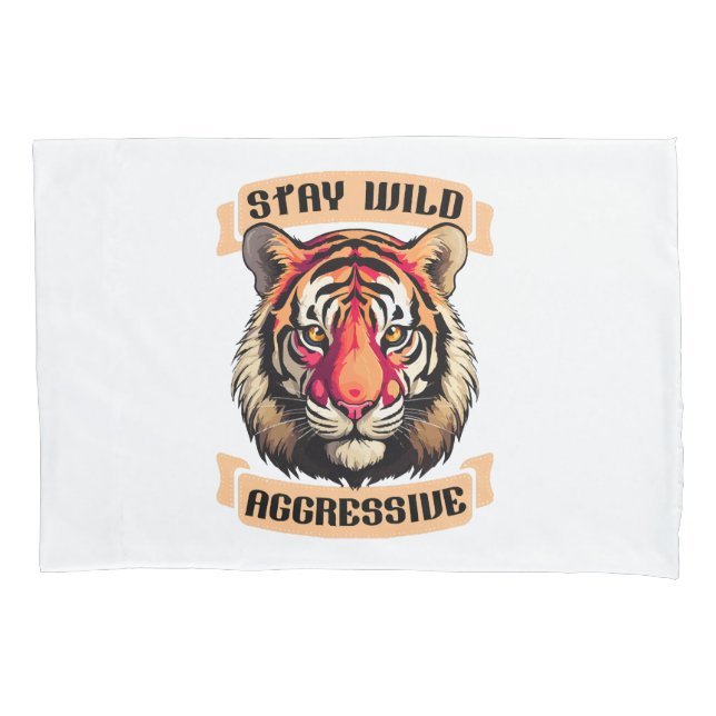 TIGER FACE PILLOWCASE (Front)