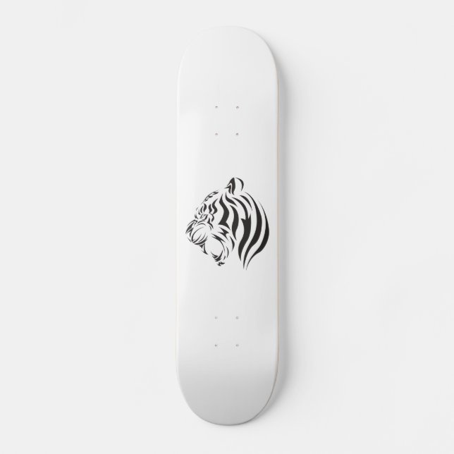 Tiger Face Skateboard (Front)