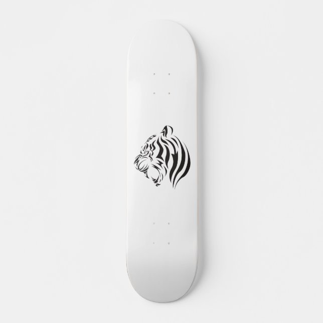 Tiger Face Skateboard (Front)