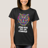 tiger face t shirt women's