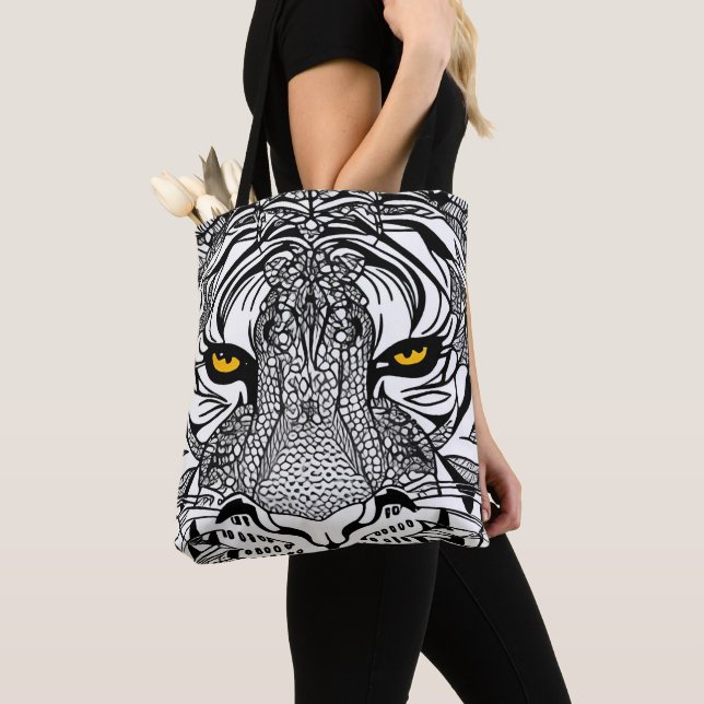 Tiger Face Tote (Close Up)