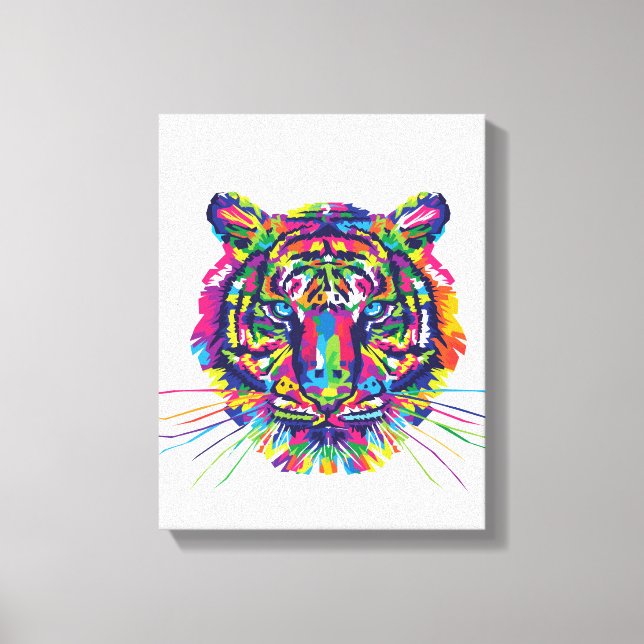 Tiger Face | Zazzle_Growshop. Canvas Print (Front)