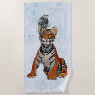 TIGER & FALCON BEACH TOWEL