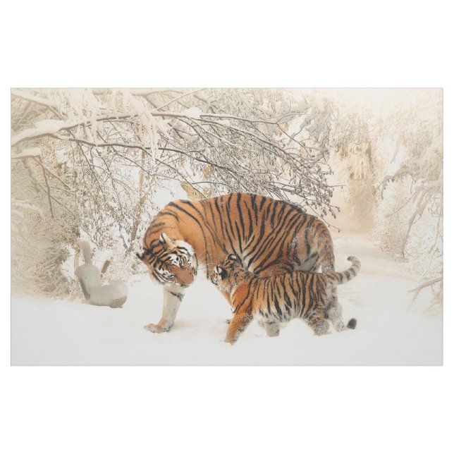 Tiger Family Baby Fabric (Yard)