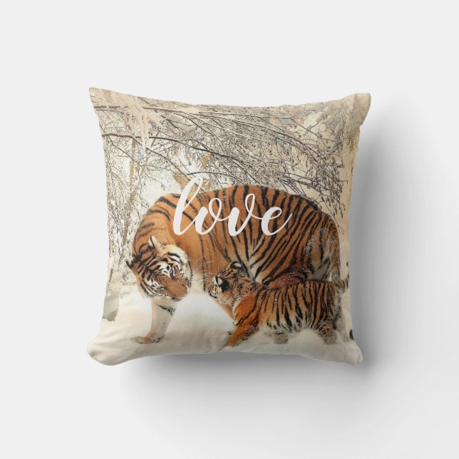 Tiger Family Cushion (Front)