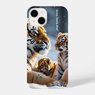 "Tiger Family's Winter Retreat" iPhone 14 Case