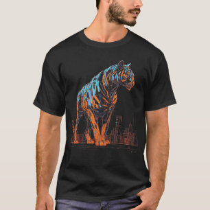 Tiger Fantasy Artwork Architecture Art Animal Moti T-Shirt