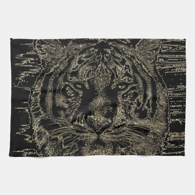 Tiger Fine Art 6 - Kitchen Towel (Horizontal)
