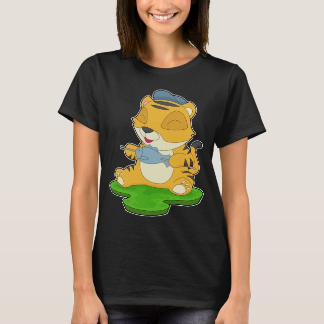Tiger Fisher Fish T-Shirt (Front)