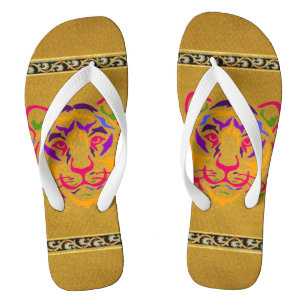 Tiger Flip Flops