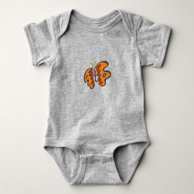 Tiger Flutterfly Baby Bodysuit (Front)