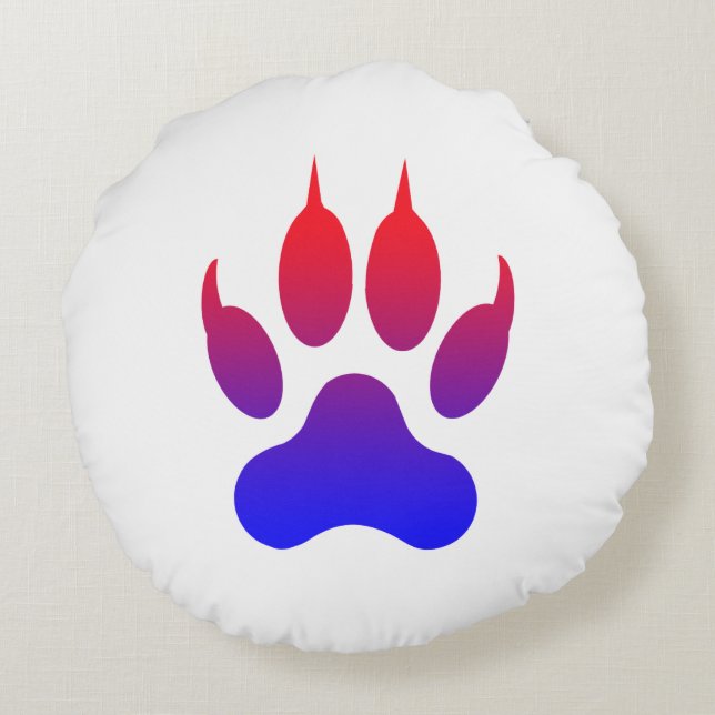 tiger-foot-degrade round cushion (Back)