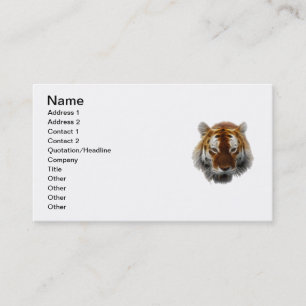 Tiger Fractal Business Card