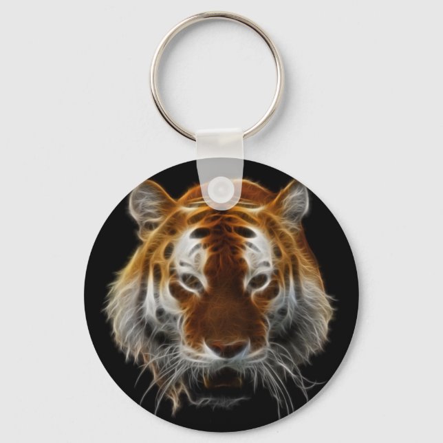 Tiger Fractal Key Ring (Front)