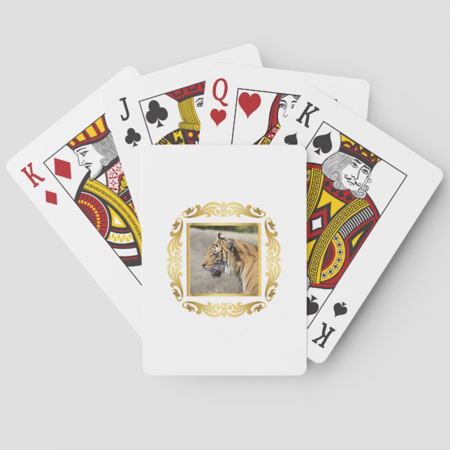 Tiger Framed Playing Cards (Back)