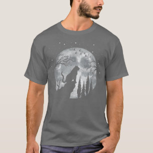 Tiger Full Moon At NightSafari Predator Wildlife T T-Shirt