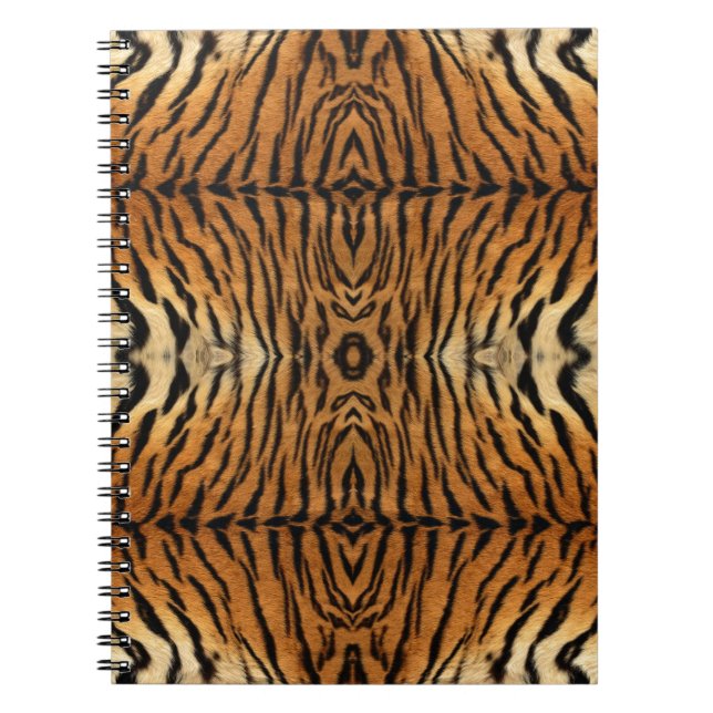 Tiger fur pattern spiral notebook (Front)