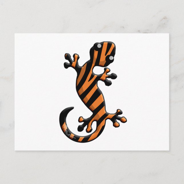 Tiger Gecko Postcard (Front)
