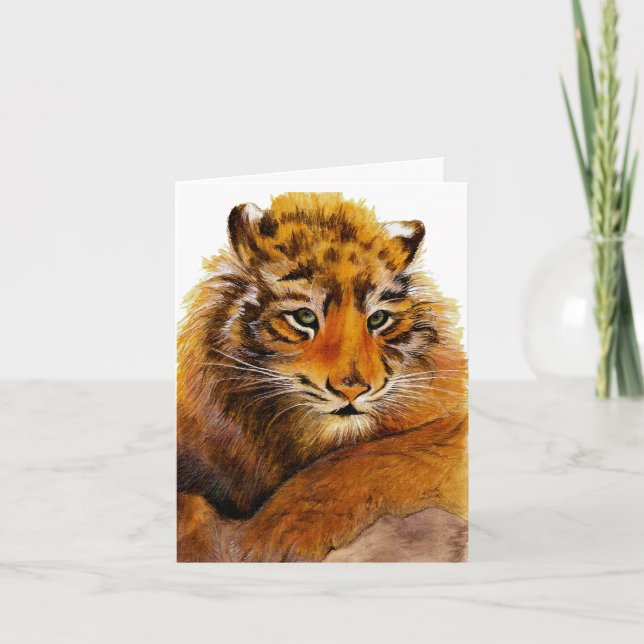 Tiger Get Well Card (Front)