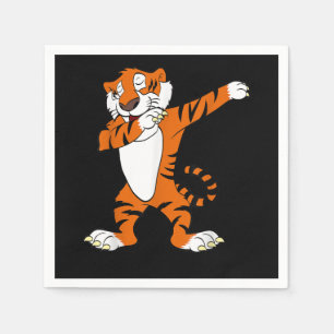Tiger Gift Dabbing Cute Tiger Animal Party Napkin