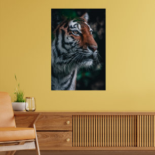 Tiger Gift Wrap – Fierce Elegance for Bold Occasio Poster