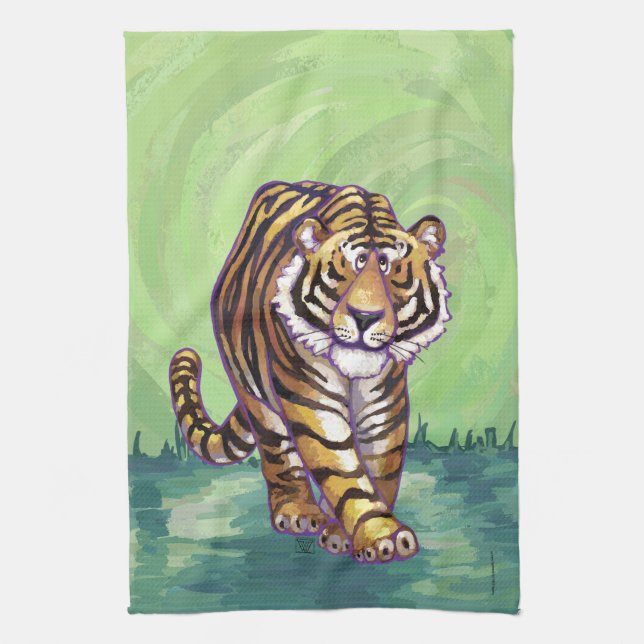 Tiger Gifts & Accessories Tea Towel (Vertical)