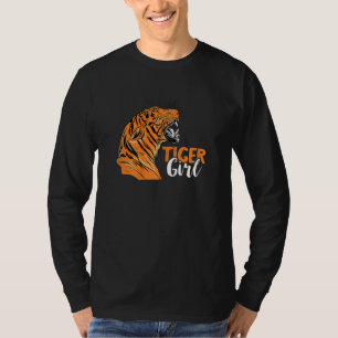 Tiger Girl Bengal Tiger Face African Safari Zookee T-Shirt