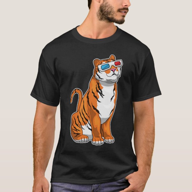 Tiger Glasses T-Shirt (Front)