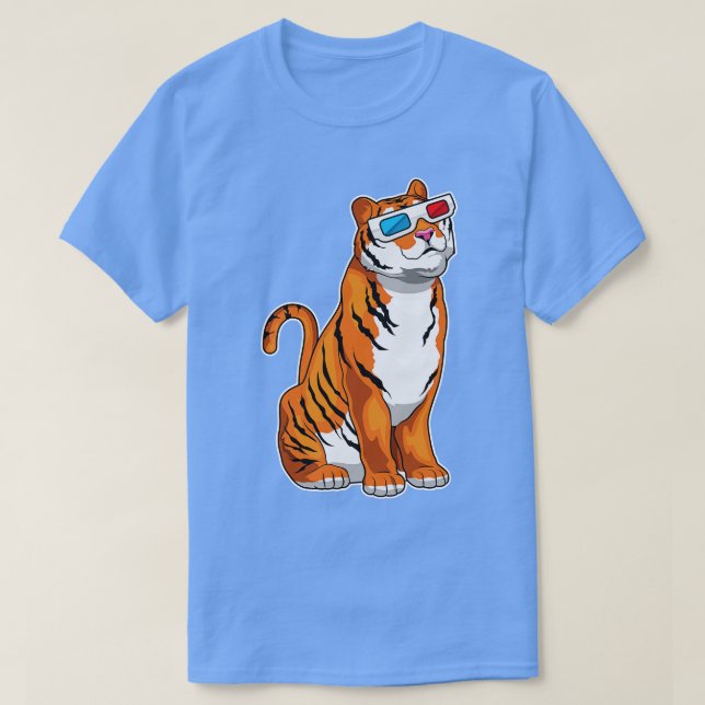 Tiger Glasses T-Shirt (Design Front)