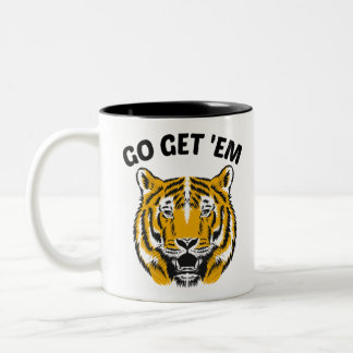 TIGER GO GET 'EM Two-Tone COFFEE MUG