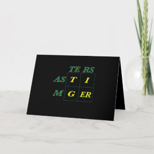 Tiger Goat Woods Masters Holiday Card