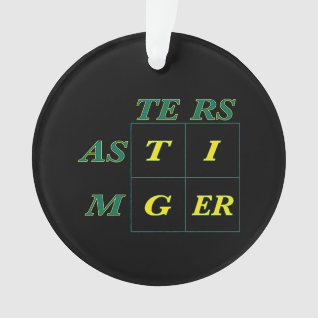 Tiger Goat Woods Masters Ornament (Front)