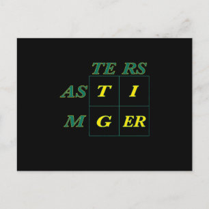 Tiger Goat Woods Masters Postcard