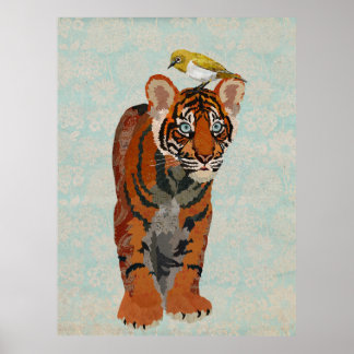 TIGER & GOLDEN BIRD POSTER