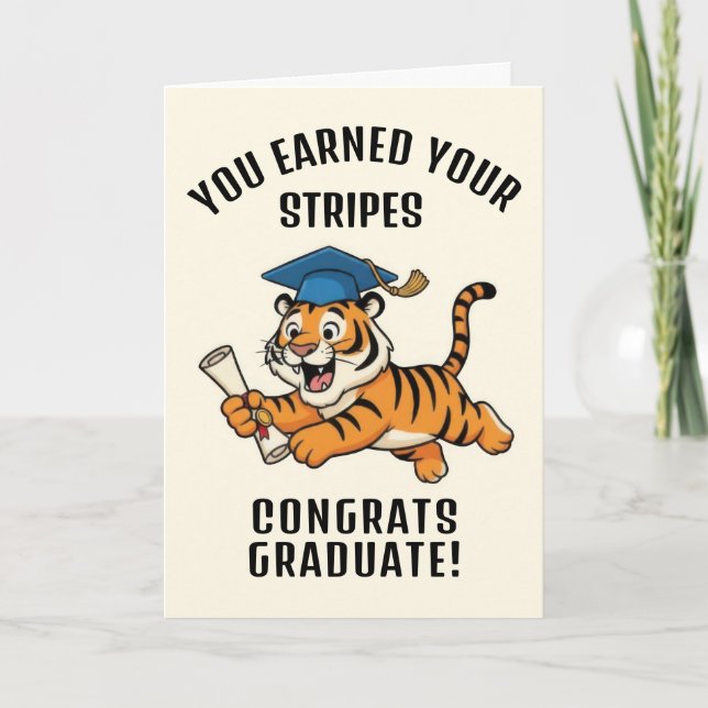 Tiger Graduation Card (Front)