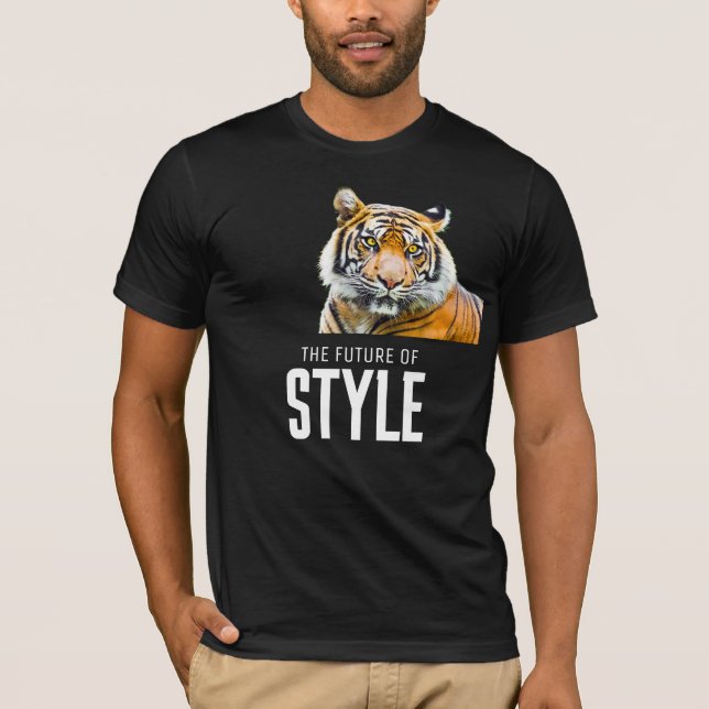 Tiger Graphic“The Future of Style” T-Shirt (Front)