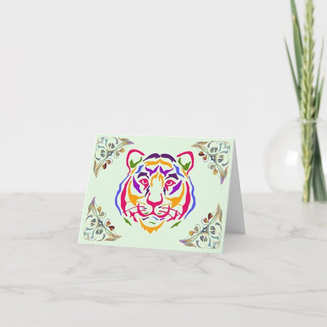 Tiger Greeting Card (Front)
