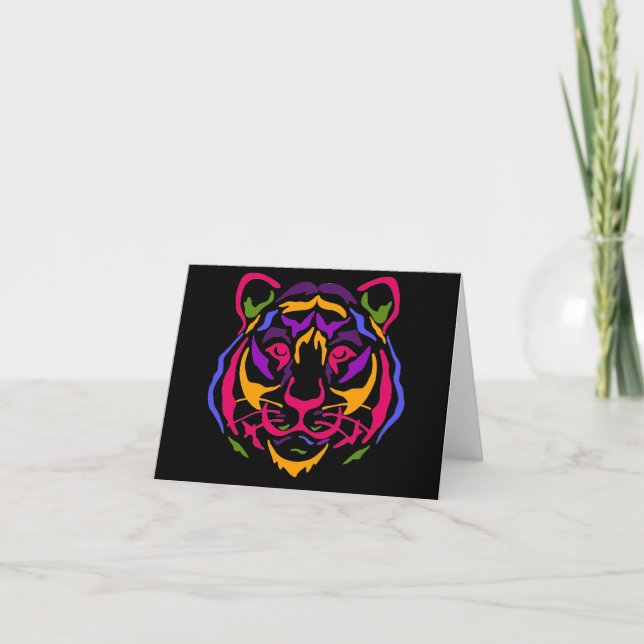 Tiger Greeting Card (Front)