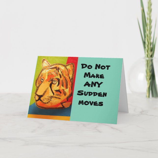 Tiger Greeting Card (Front)