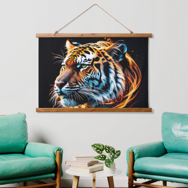 Tiger Hanging Tapestry (Living Room)