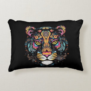 Tiger Head Decorative Cushion