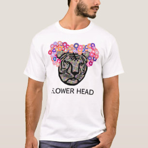 Tiger Head full of flowers T-Shirt