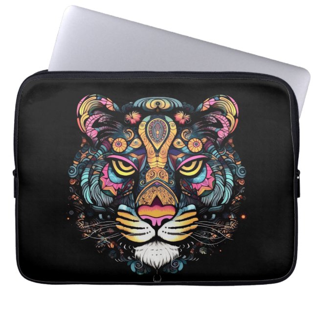Tiger Head  Laptop Sleeve (Front)