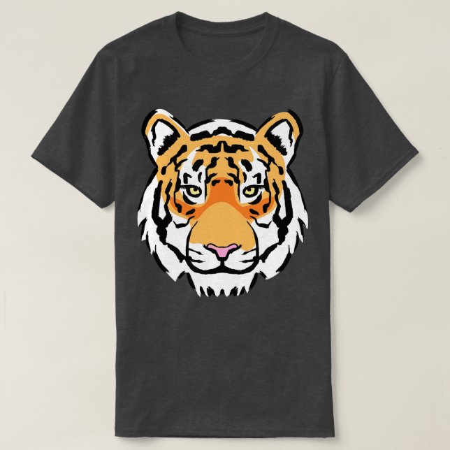 Tiger Head T-Shirt (Design Front)