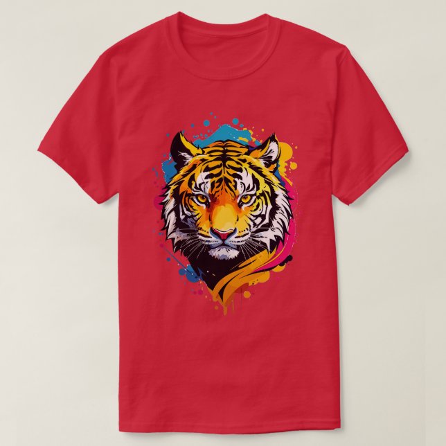 Tiger Head T-Shirt (Design Front)