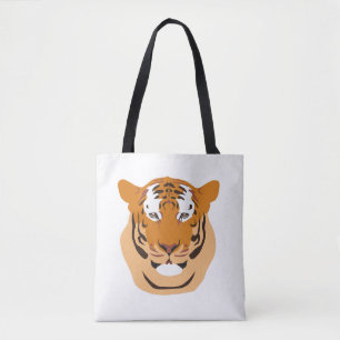 Tiger Head Tote Bag