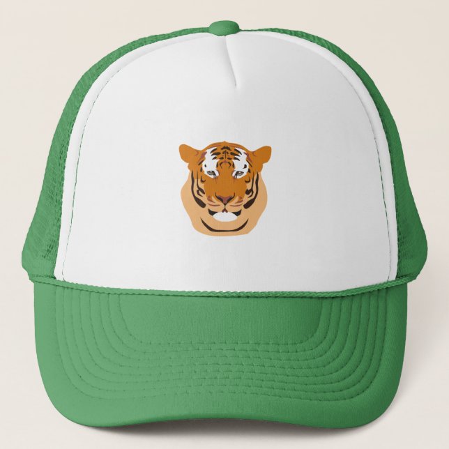 Tiger Head Trucker Hat (Front)