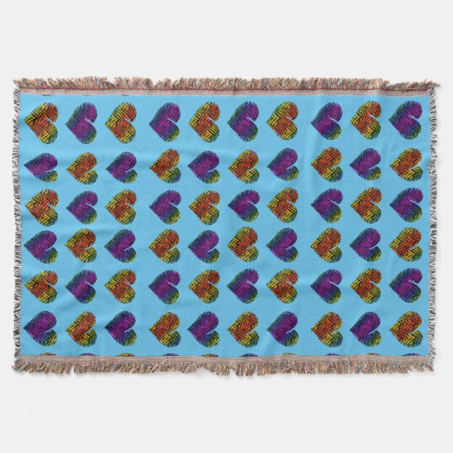 Tiger Heart 1 Throw Blanket (Front)