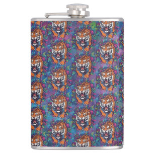 Tiger Hip Flask