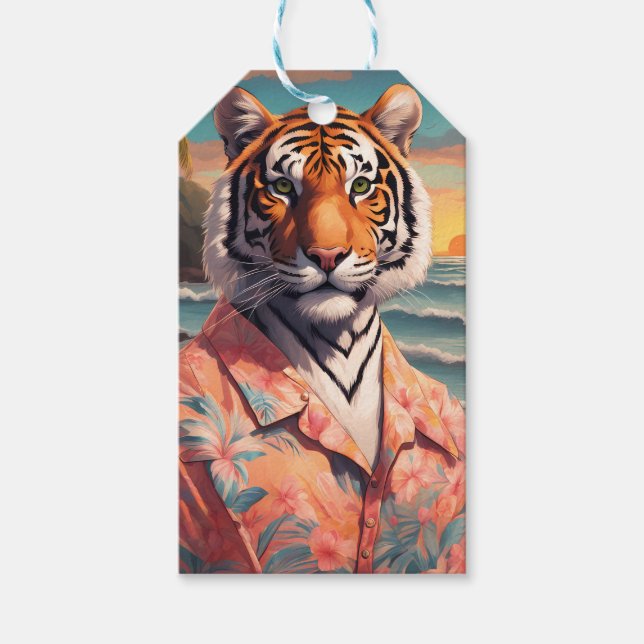 Tiger Holiday Gift Tags (Front)